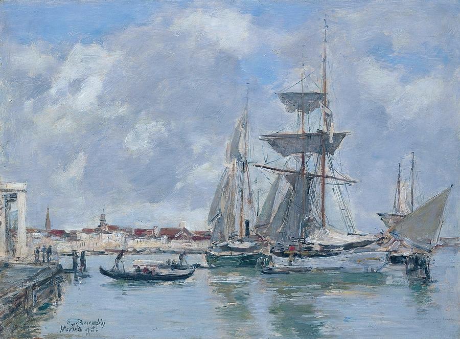 Eugene Boudin 1824 1898 Venice The Grand Canal 1895 Painting By ...