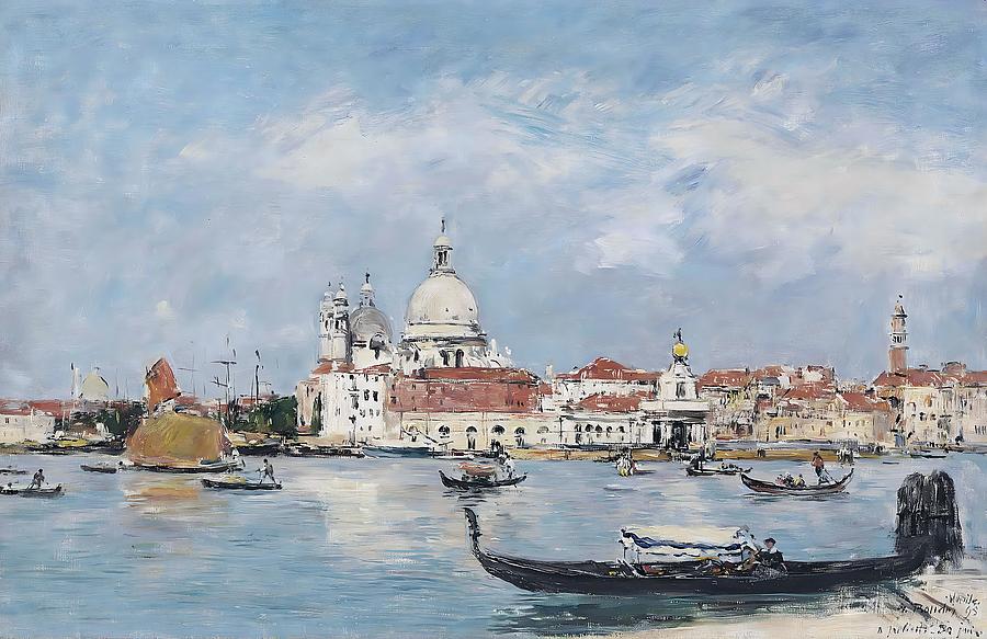 Eugene Boudin - Venice Salute Douane Giudecca In Front 1895 Digital Art ...