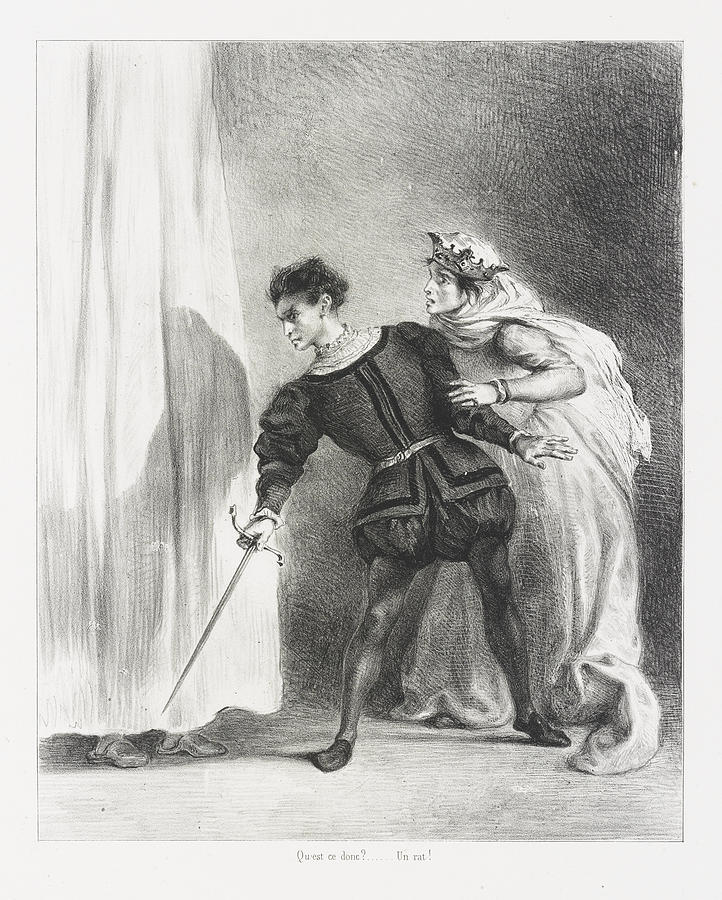 Eugene Delacroix 1798  1863 Le Meurtre De Polonius Act IIi Sc Iv The Murder Of Polonius From Shakesp Painting