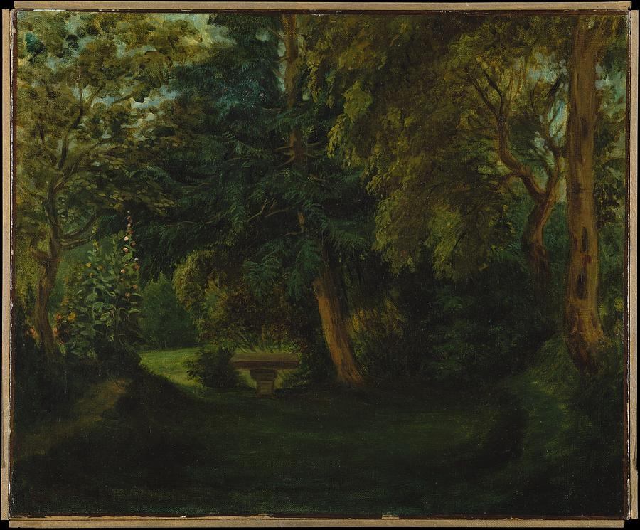 Eugene Delacroix George Sands Garden At Nohant Ca. 1840s Painting