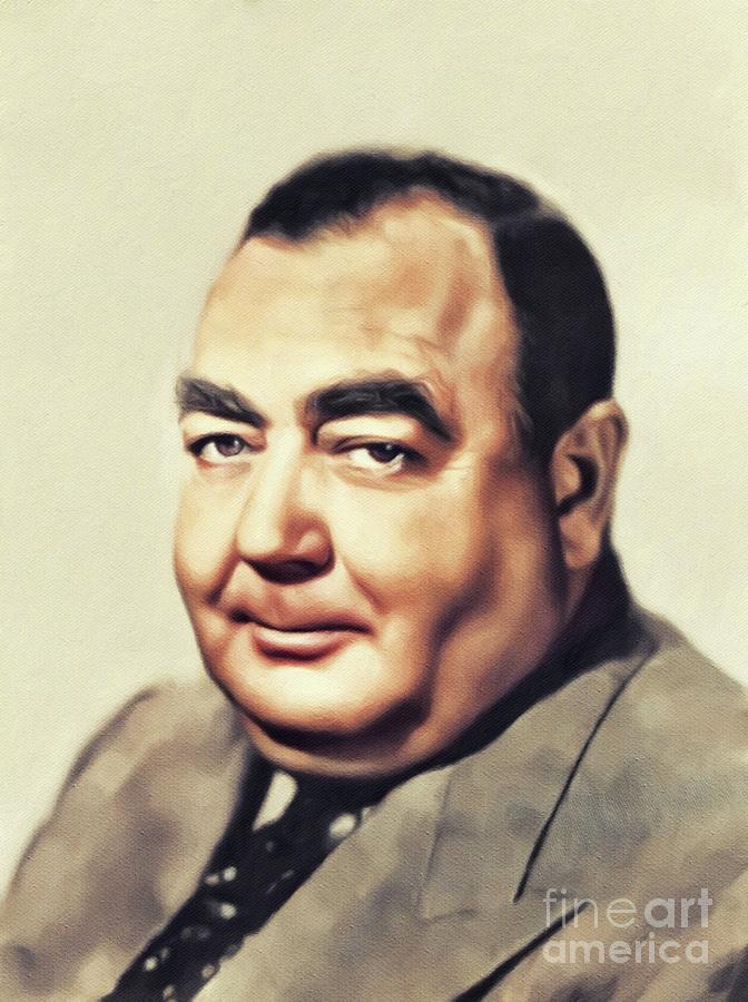 Eugene Pallette, Vintage Actor Painting