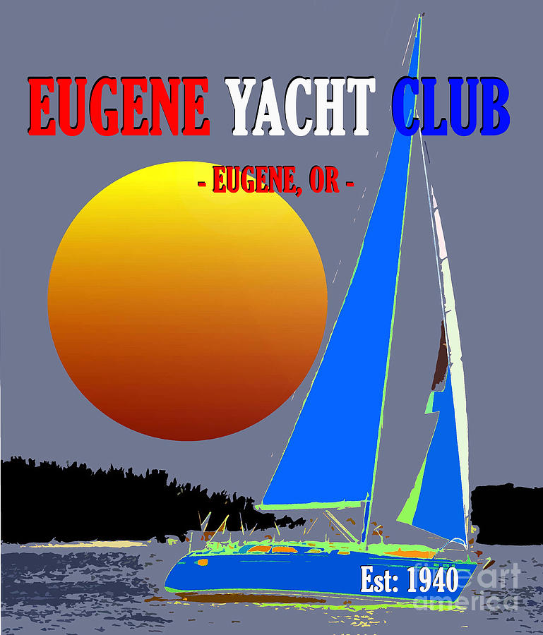 Eugene Yacht Club 1940 Mixed Media by David Lee Thompson