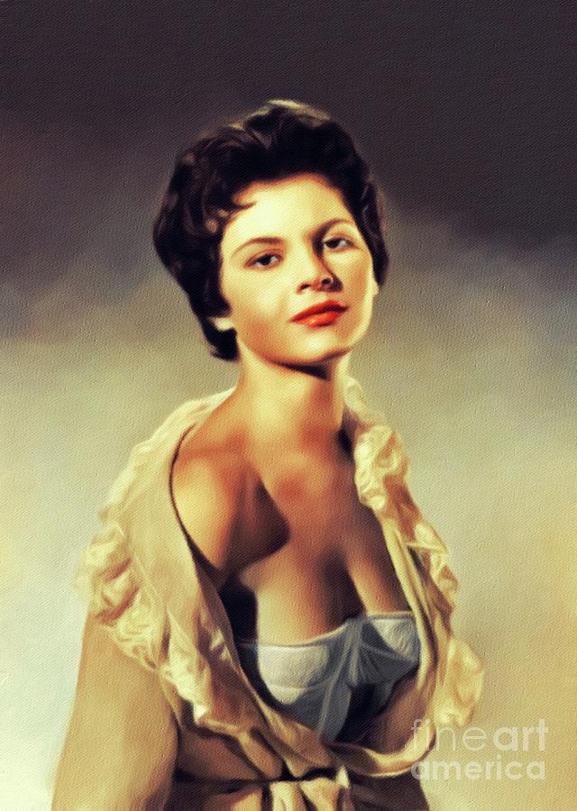 Eunice Painting - Eunice Gayson, Vintage Actress by Esoterica Art Agency.