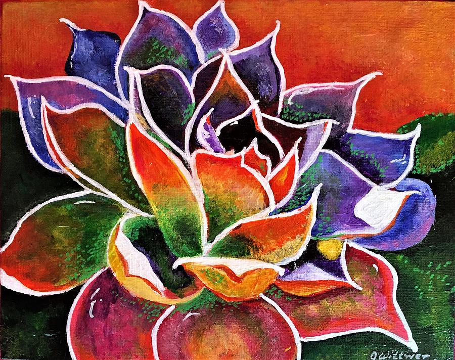 Euphoric Agave Painting by Julie Wittwer