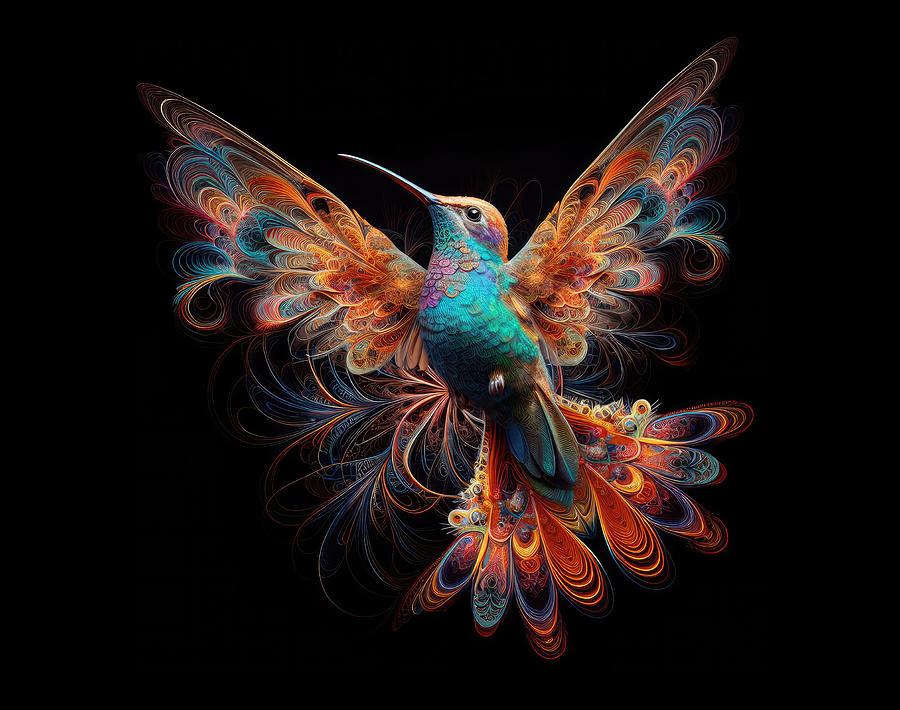 Hummingbird Photograph - Euphoric Symphony by Bill and Linda Tiepelman
