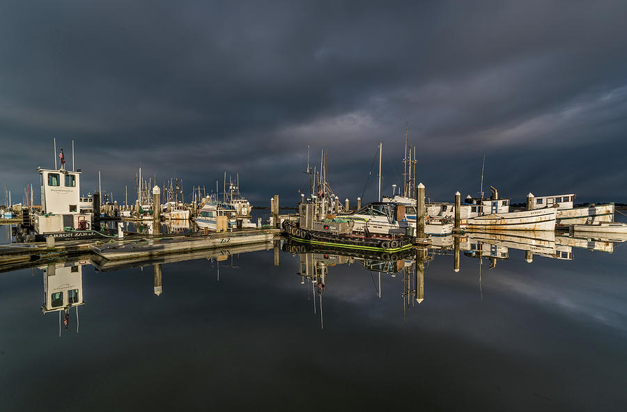 Eureka Marina under Dark Cloud Photograph by Greg Nyquist