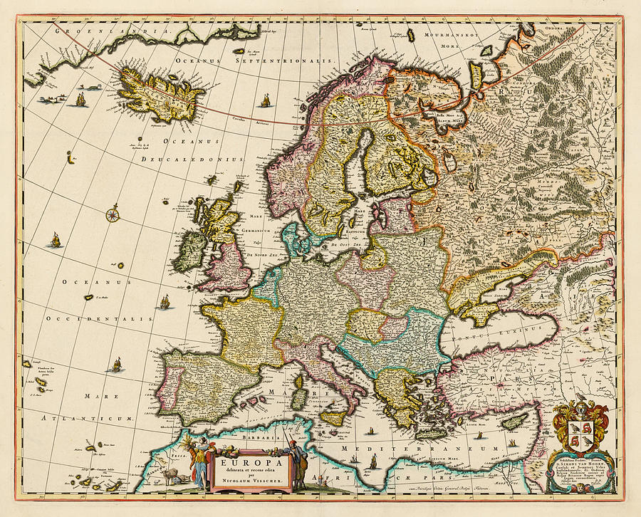 Europa delineata et recens edita per Nicolaum Visscher Amsterdam circa ...