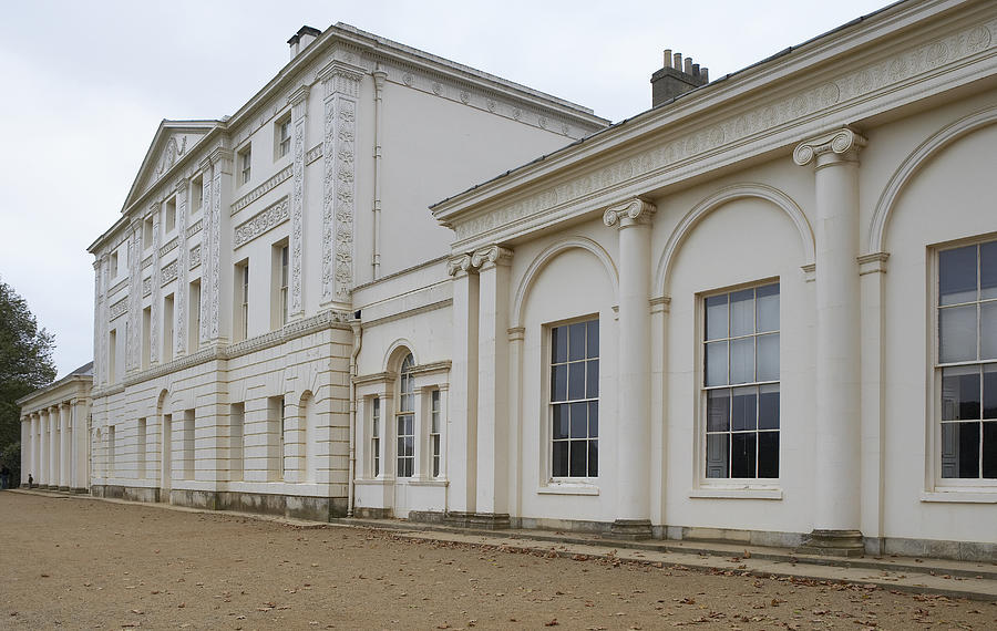 Europe, Great Britain, England, London, Hampstead, Kenwood House, extension housing the library in the foreground Photograph by Steve Gorton