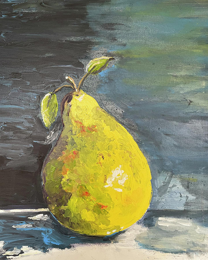 French Pear Mixed Media by Linda Bailey