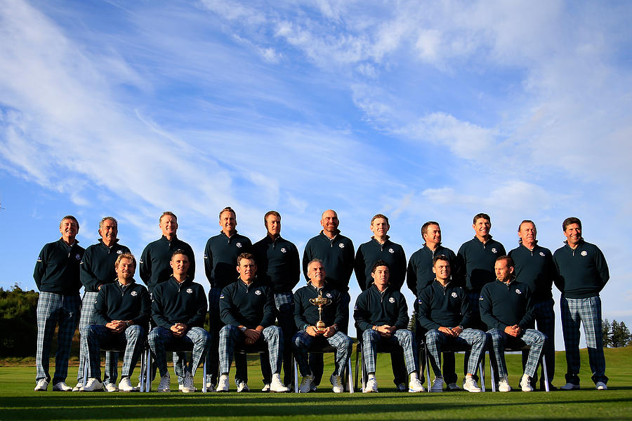 European Team Photocall - 2014 Ryder Cup Photograph by Harry How