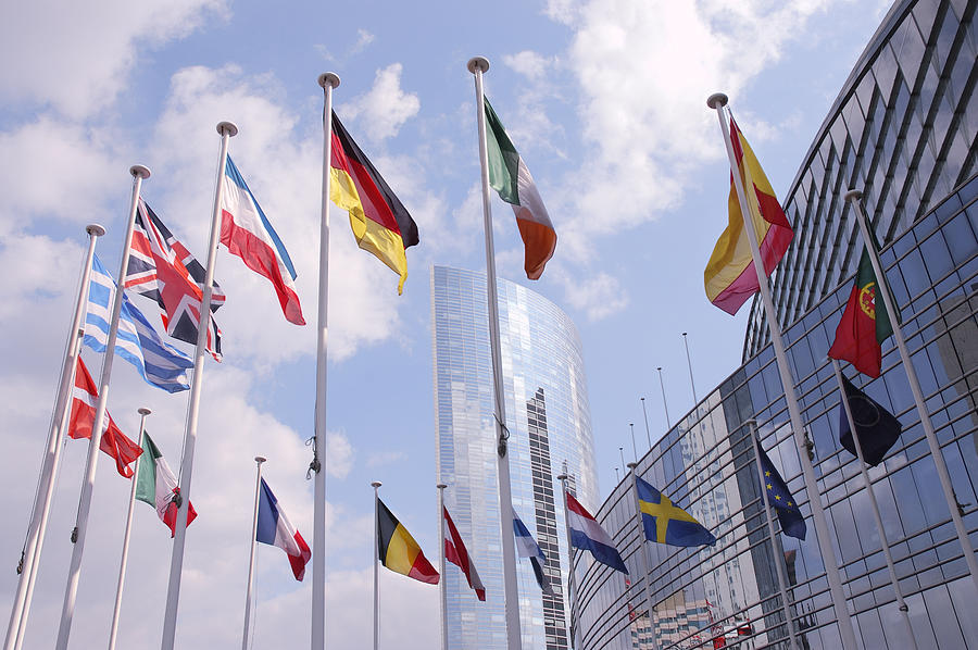 European Union Flags Photograph by Dutchy
