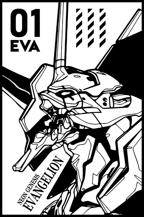 Eva 01 Evangelion Digital Art By Dixie Johnson