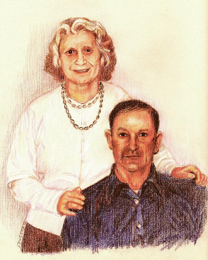 Eva and John Pastel by Olga Kaczmar