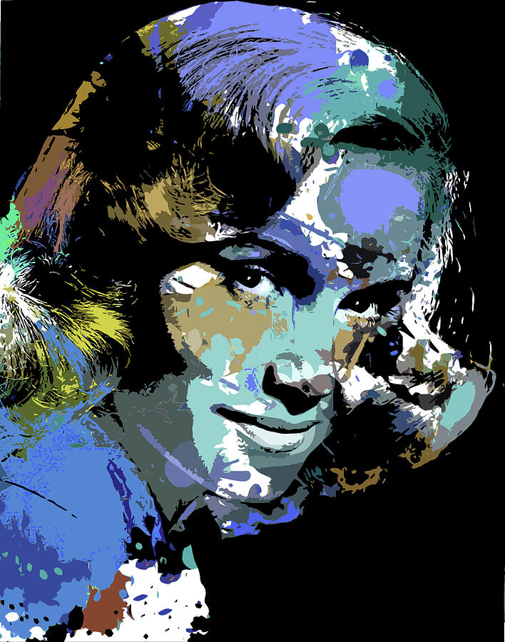 Eva Marie Saint psychedelic portrait Digital Art by Movie World Posters