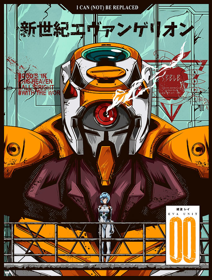 Evangelion EVA 01 Poster Color Poster boy Painting by Leanne Alex | Pixels