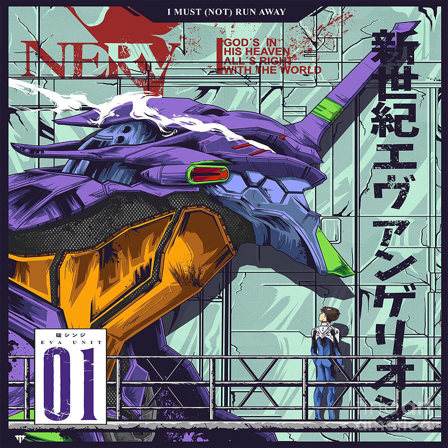 Evangelion Unit 01 Digital Art by Dwight V Scott - Fine Art America