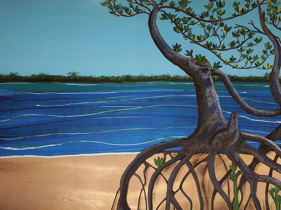 Evans Landing Mangroves Painting by Joan Stratton