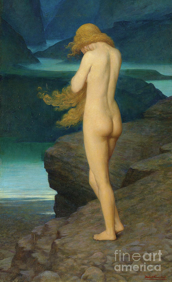 Eve in exile Painting by Herbert Gustave Schmalz