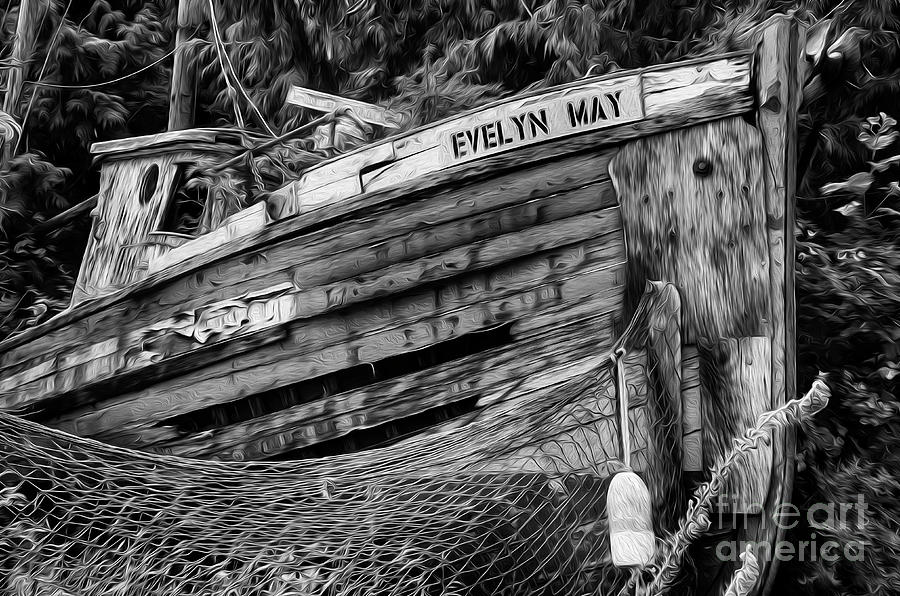 Evelyn May Vancouver Island Monochrome Photograph by Bob Christopher
