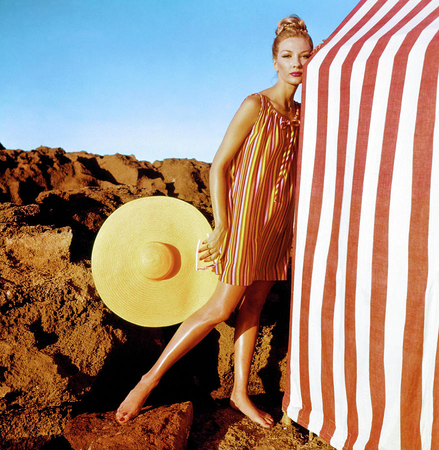 Evelyn Tripp With a Sally Victor Hat Photograph by Louise Dahl-Wolfe