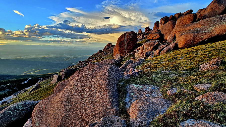 Evening Approaches on Pikes Peak Photograph by Ray Mathis Evening Approaches on Pikes Peak Photograph by Ray Mathis