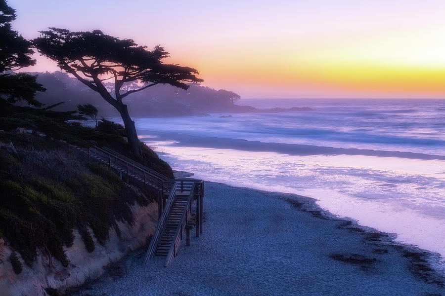 Evening at Carmel Beach Photograph by Robert Carter