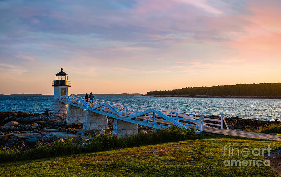 Evening at Marshall Point Lighthouse Photograph by Diane Diederich