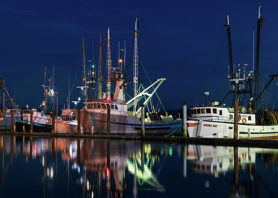 Evening at Newport Harbor Photograph by Patrick Campbell