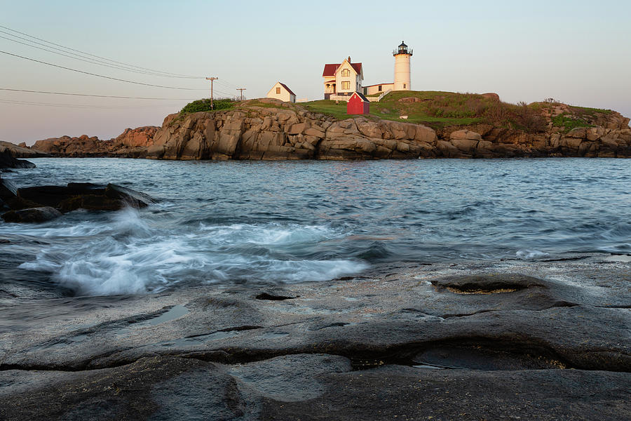 Evening at Nubble Light Photograph by Andrew Pacheco