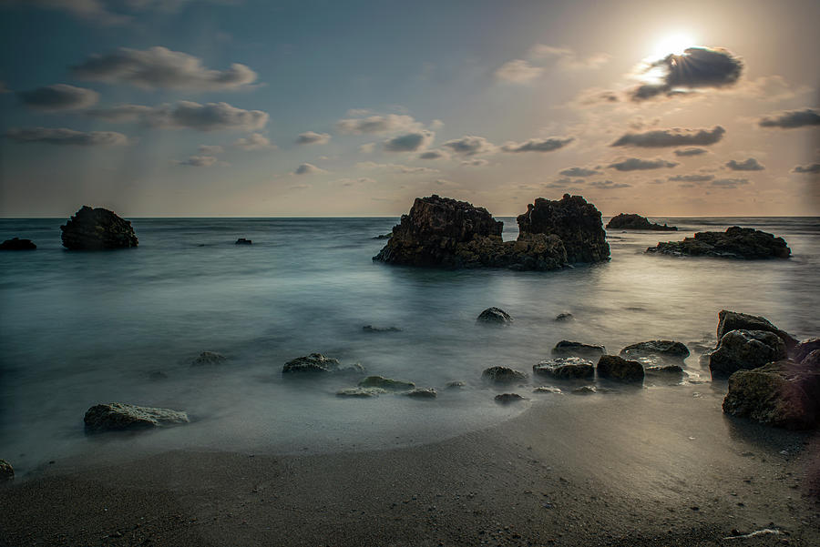 Evening Photograph - Evening at Sidna Ali beach 1 by Dubi Roman