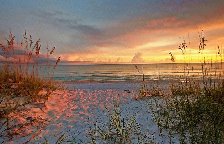 Beach Photograph - Evening At The Beach by HH Photography of Florida