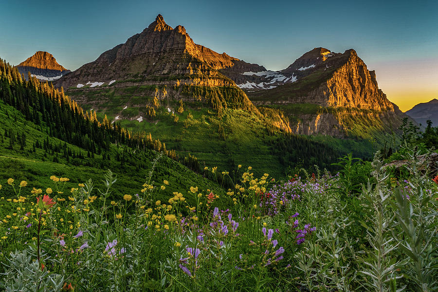 Glacier National Park Photograph - Evening at The Big Bend by Blake Passmore