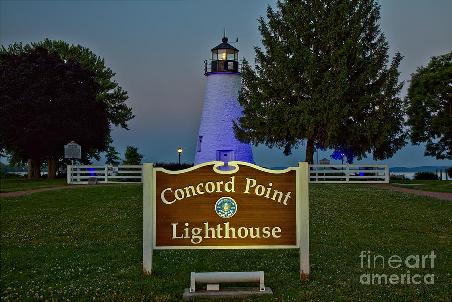 Evening At The Concord Point Lighthouse Photograph by Adam Jewell
