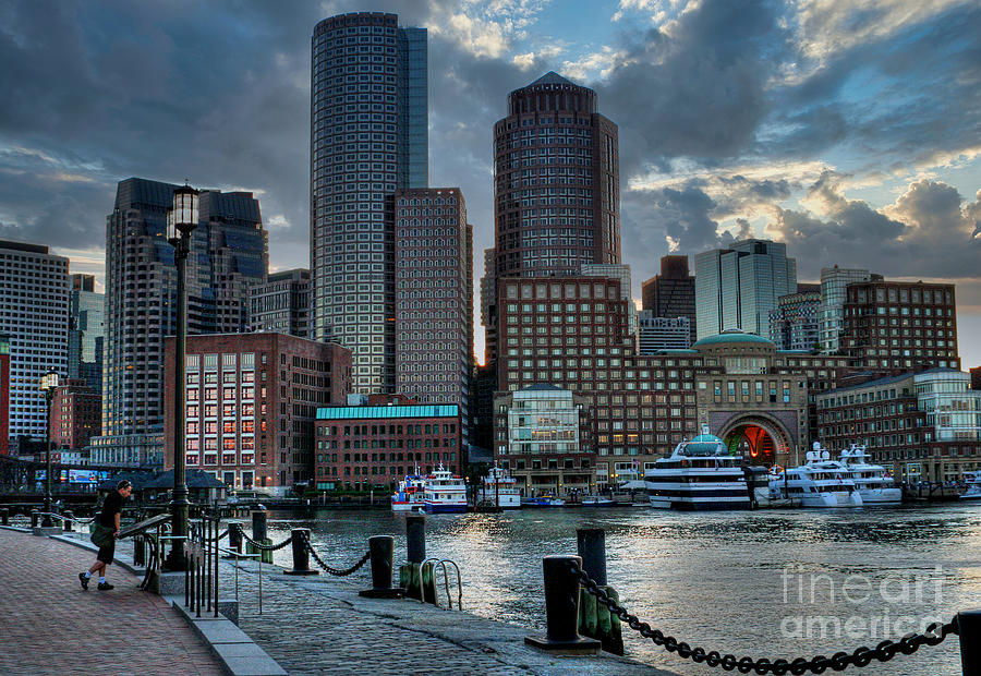 Evening at the Harbor Photograph by LR Photography