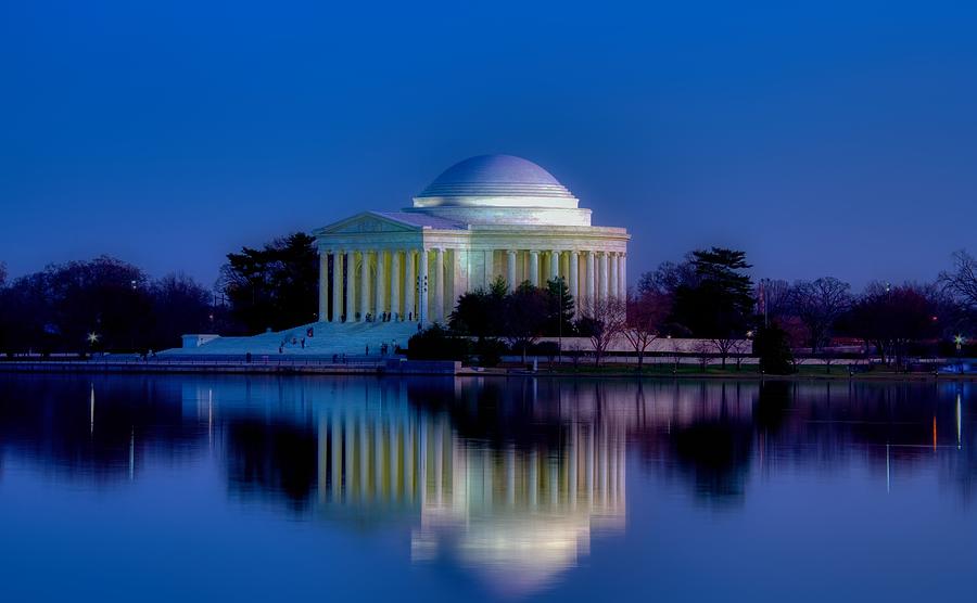 Evening at the Jefferson Memorial Photograph by Mountain Dreams