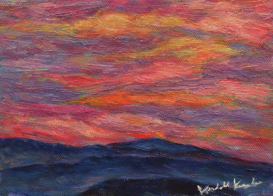 Mountain Painting - Evening Blue Ridge Vista by Kendall Kessler