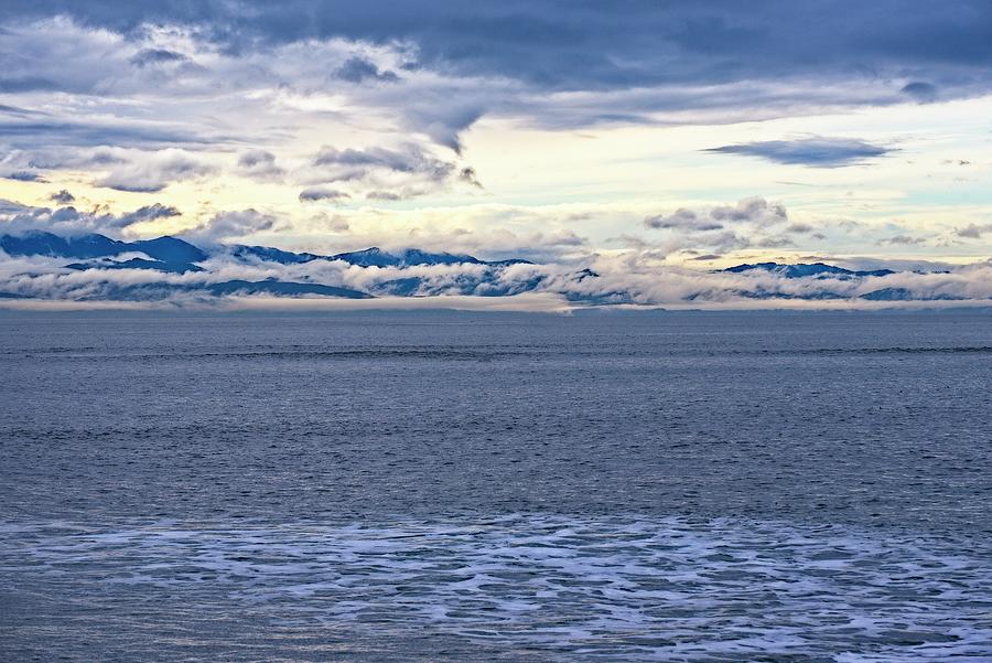Evening Clouds Across Juan de Fuca Strait Photograph by Allan Van Gasbeck