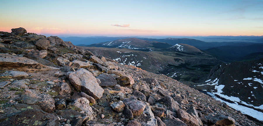 Evening Colors on Mount Evans Photograph by Adam Pender