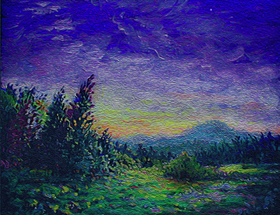 Evening Dazzle Painting by Michael Gross