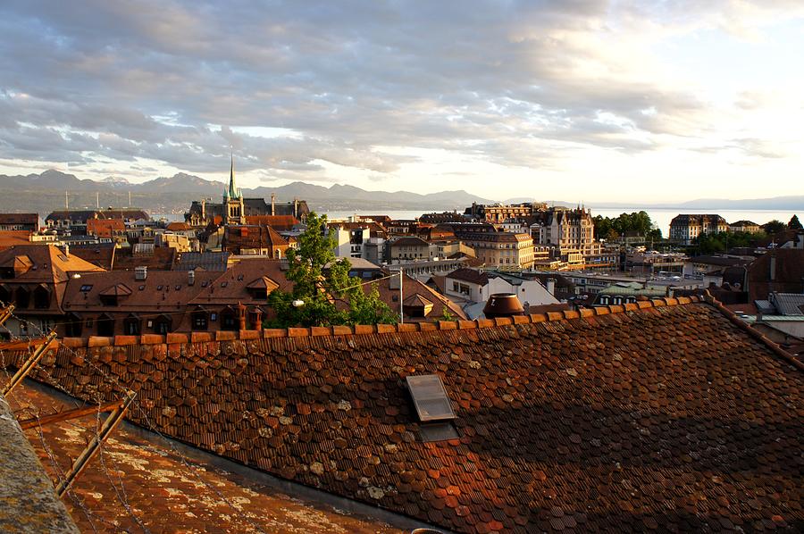 Evening in Lausanne, Switzerland .. beautiful skyline by Santosh Puthran Evening in Lausanne, Switzerland .. beautiful skyline by Santosh Puthran
