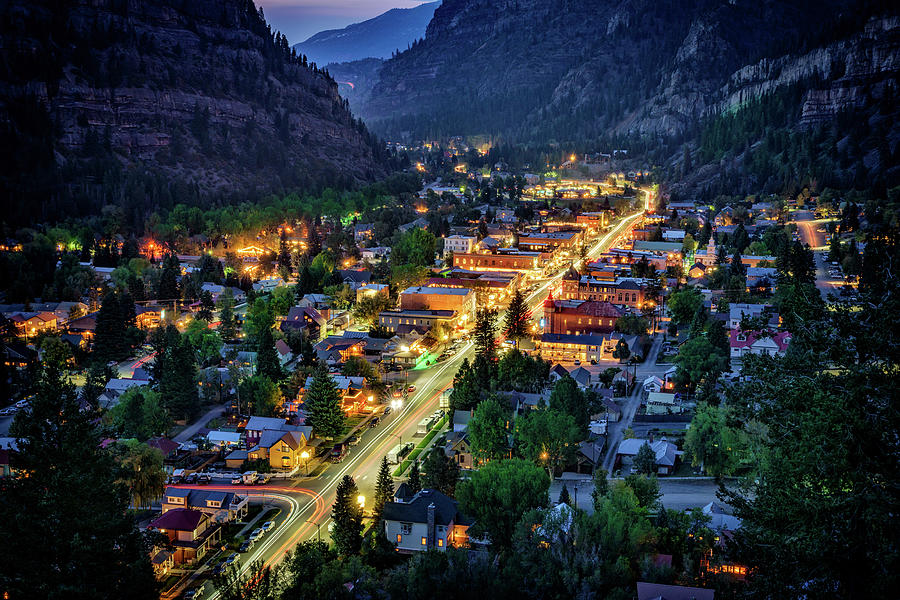 Colorado Photograph - Evening in Ouray by Rick Berk