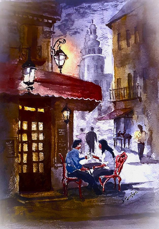 Evening in Prague Painting by Steven Ponsford