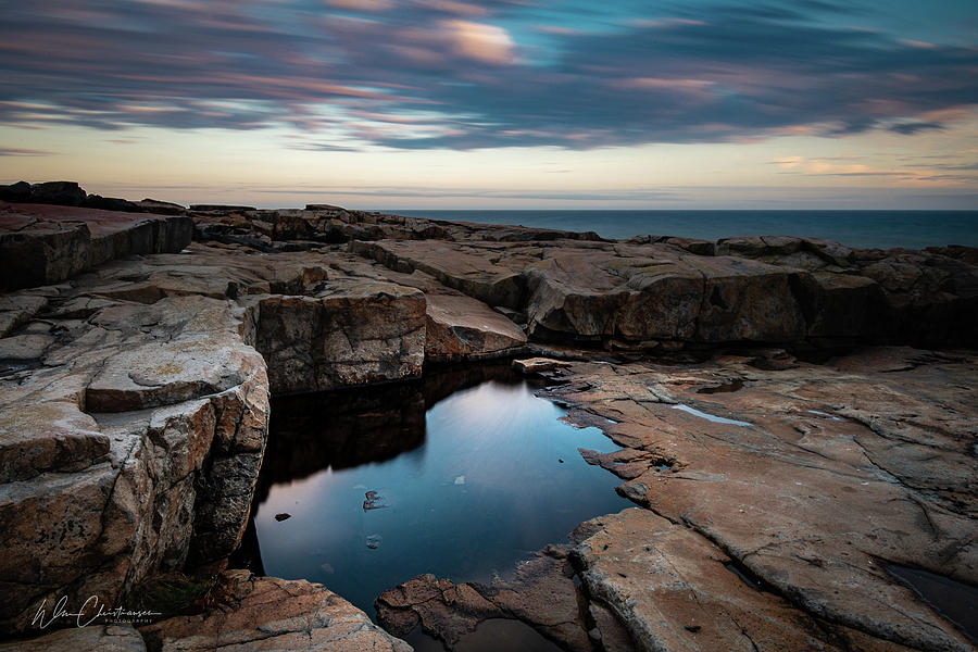 Evening Light at Schoodic Point Photograph by William Christiansen