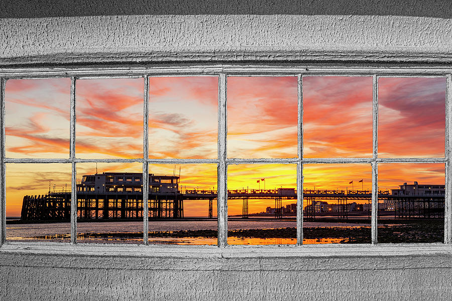 Evening Light behind the Windows Photograph by Hazy Apple