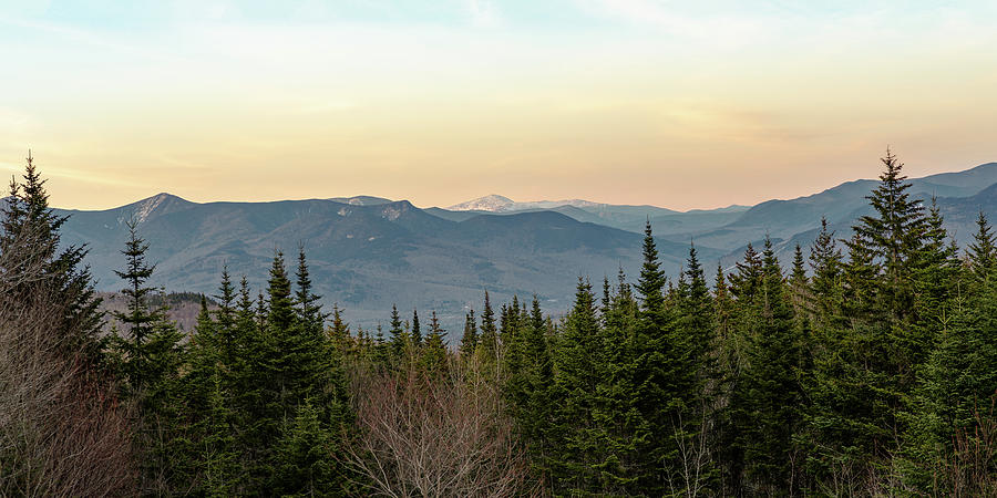 Evening Light in the New Hampshire White Mountains Photograph by William Dickman
