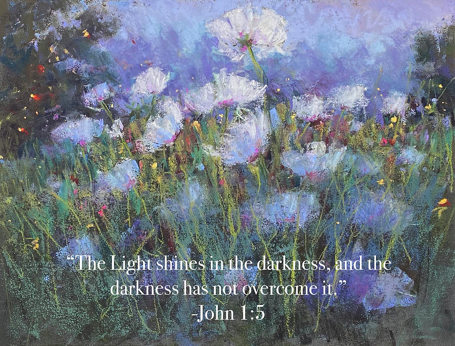 Evening Light Show with Verse Painting by Susan Jenkins