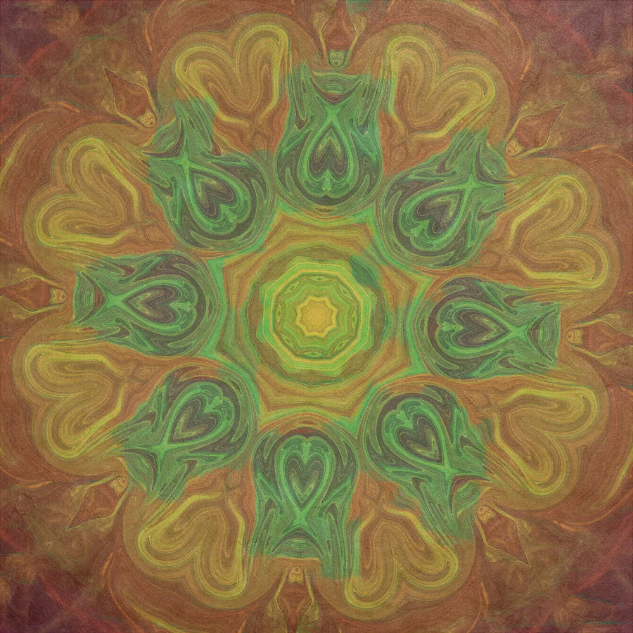 Evening Mandala Digital Art by Irene Moriarty