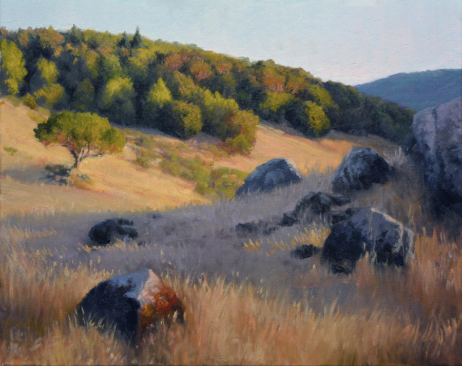 Landscape Painting - Evening Miwok Meadows by Armand Cabrera