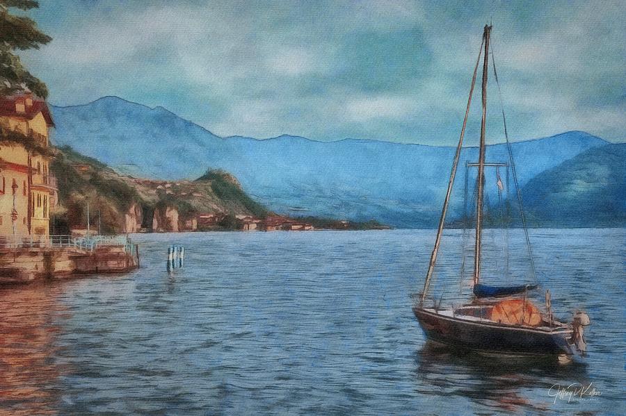 Evening on Lake Iseo Painting by Jeffrey Kolker
