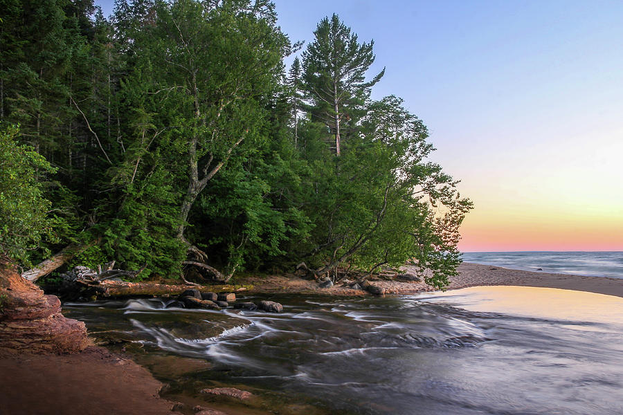 Evening on Lake Superior Photograph by Robert Carter